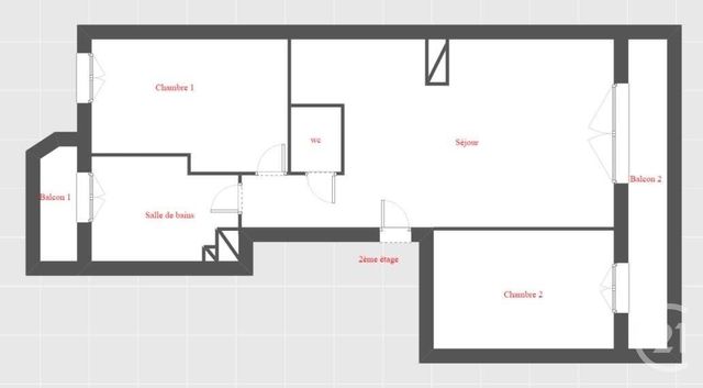 Appartement T3 à louer - 3 pièces - 51,53 m2 - Toulon - 83 - PROVENCE-ALPES-COTE-D-AZUR